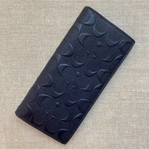 Coach Pocket Wallet in Dark Navy Blue